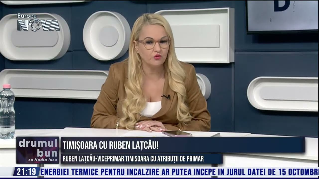 VIDEO (integral) emisiune Drumul Bun cu NADIA IUCU. Invitat: Ruben Latcau-viceprimar cu atributii de primar Timisoara