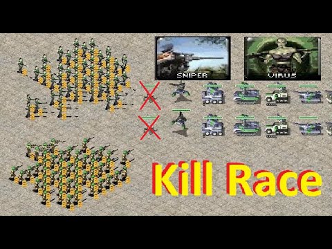 Kill Race - Sniper vs Virus: part 1 (armor and base def) Red Alert 2