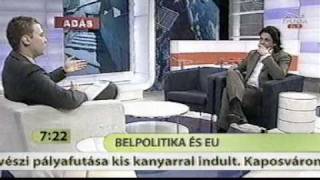 Deutsch Tamás a Duna Tv Hattól nyolcig műsorában
