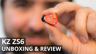 Video thumbnail for KZ ZS6 IN EAR MONITOR - UNBOXING REVIEW DISASSEMBLY and comparison with KZ ZS5 by makaitechreviews