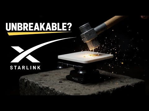 Starlink Mini Mount Torture Test — Hammered & Run Over