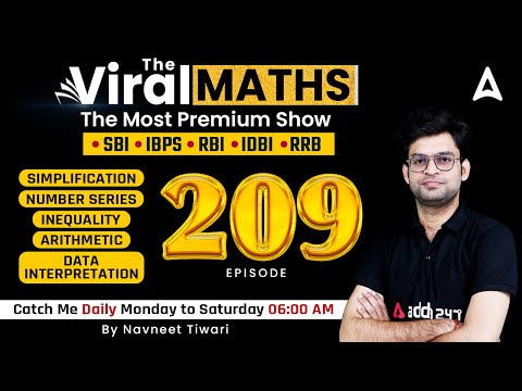 Bank Exams | Simplification | Number Series | Inequality | Arithmetic | Viral Maths 209 | Navneet