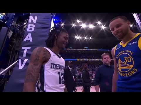 Rare Clip Of Steph Curry Saying "Fun As Hell Fellas" To Ja Morant In Game 1 ECF