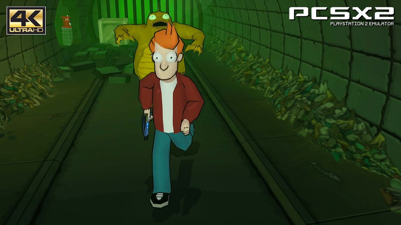 Futurama - PS2 Gameplay UHD 4k 2160p (PCSX2)