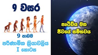Grade 9 Science in Sinhala  Unit 9 Evolution Part 