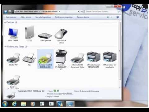 Install of Kyocera KX Driver for Kyocera printers & photocopiers