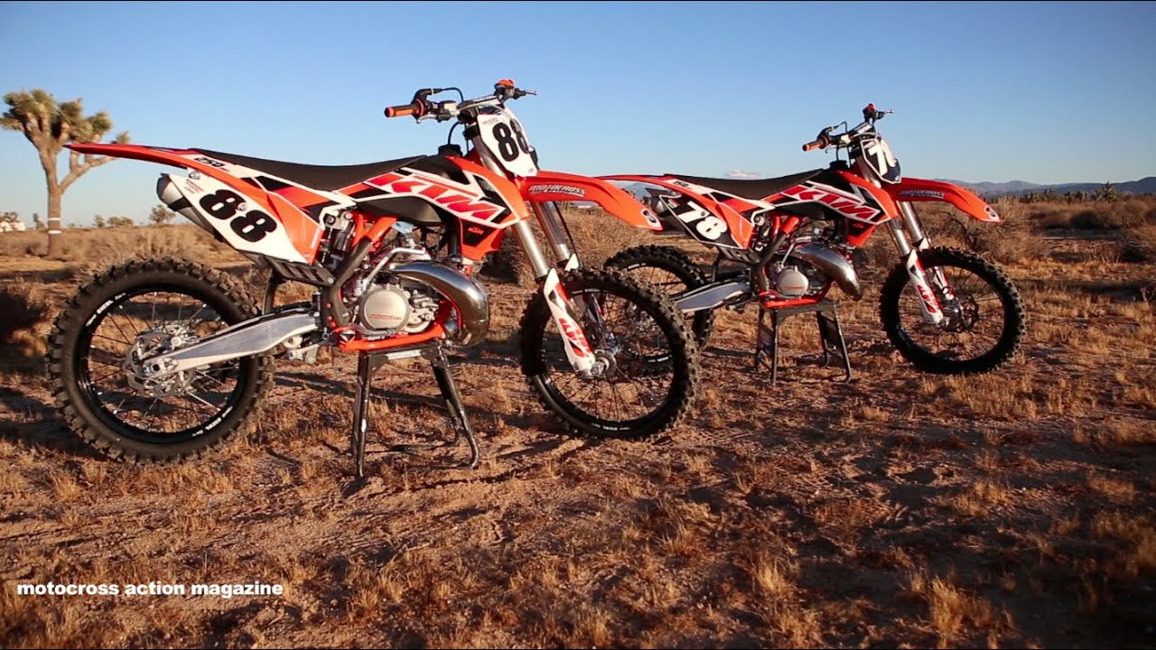 First Ride 2015 KTM 150SX & KTM 250SX 2 strokes
