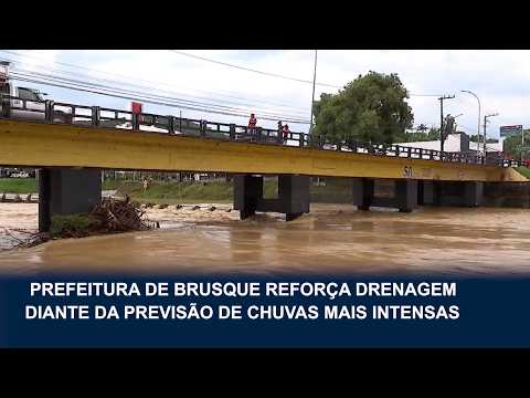Prefeitura de Brusque reforça drenagem para enfrentar chuvas intensas