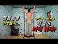 [도전] 맨몸운동 3개월차 한번에 정자세 무반동 턱걸이 최대개수는?