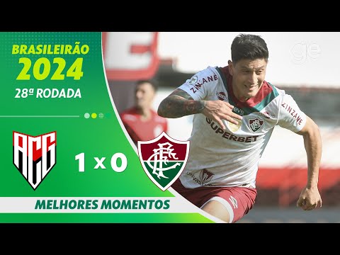 Gols e lances de Atlético-GO x Fluminense