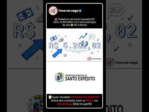 PREFEITURA DE SANTO EXPEDITO/SP: EDITAL PUBLICADO! #concursopúblico #aprovação