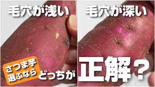 Which is better, sweet potatoes with deep, uneven pores or sweet potatoes with shallow, smooth po...