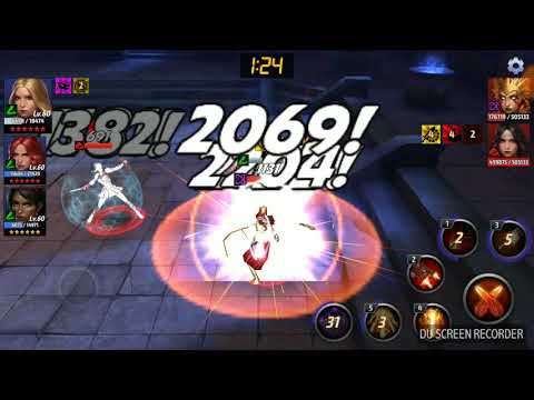 Marvel Future Fight Agent 13+Sin vs SL 6 female relay