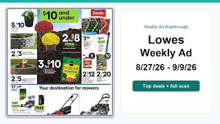 Lowes Weekly Ad (8/27/26 - 9/9/26) Best Deals