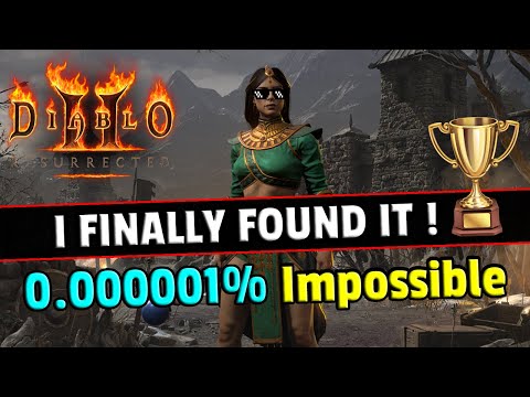 It took me 20 years to find the RAREST unique item !! Diablo 2 resurrected