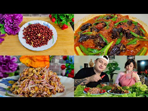 Style Thymmai Dohmasi Tyrkhong + Budam Chutney 😋|| Smoked Beef Recipe || Husband Wife♥️