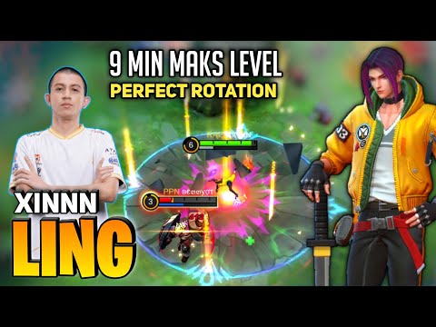Ling Perfect Rotation, 9 Min Max Level | By RRQ XINNN - Mobile Legend