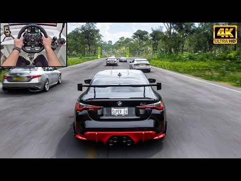 BMW M4 G82 Competition VS Supercars - Forza Horizon 5 | Logitech G923 Steering Wheel