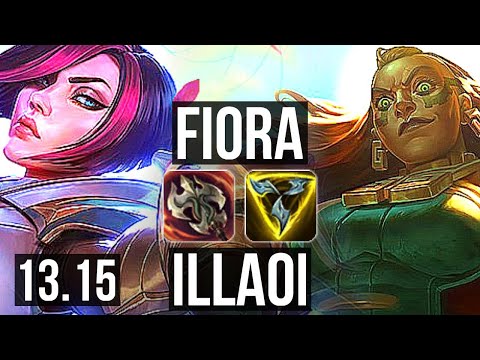 FIORA vs ILLAOI (TOP) | Rank 4 Fiora, 1.3M mastery, Rank 12, 5/1/0 | EUW Challenger | 13.15