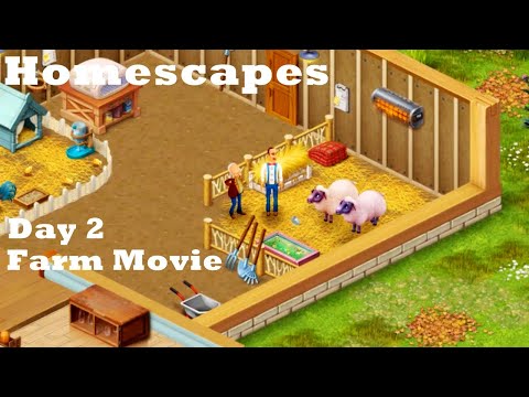 Homescapes Farm Day 2 Movie HD | Austin set up beehives | sick sheep recovered | sheep's owner found