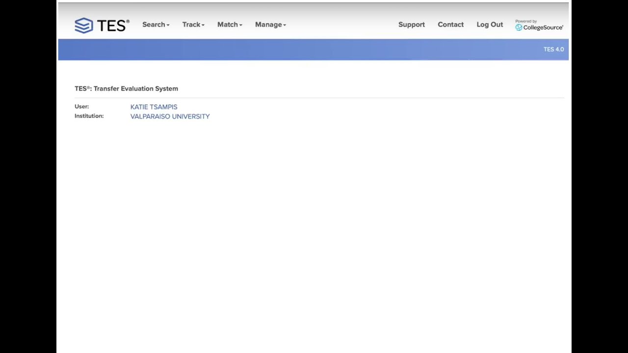 Transfer Evaluation System (TES) Tutorial