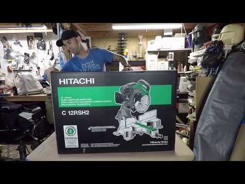 Unboxing 12 Hitachi Dual Compound Sliding Miter Saw
