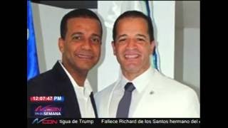 Fallece Richard de los Santos hermano del extinto alcalde Juan de los Santos