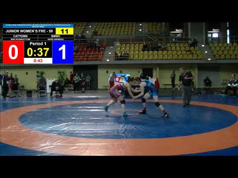 CNAJ18 WW 59kg 011 Miki ROWBOTTOM v  Sara BRINKAC