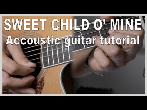SWEET CHILD O' MINE, "Captain Fantastic" cover tutorial / lesson  | how to play