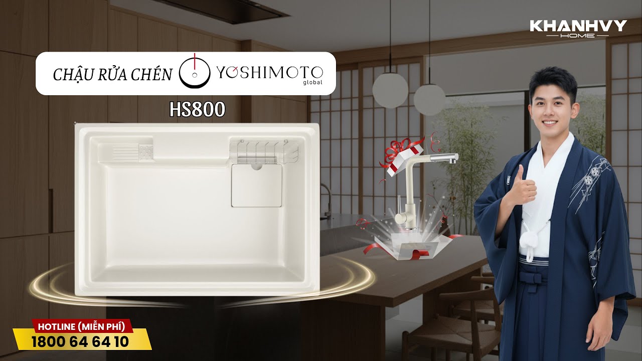 Chậu rửa chén Yoshimoto HS800