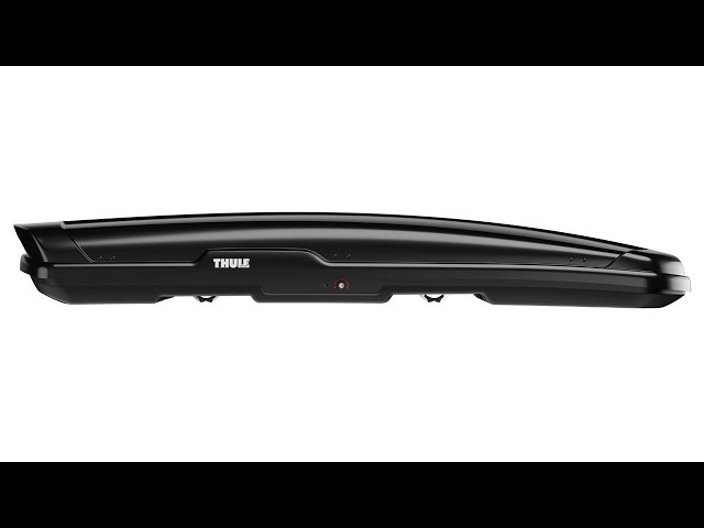 Video teaser for Rooftop Cargo Carrier - Thule Flow with Thule Box Ski Carrier Adapter 694x