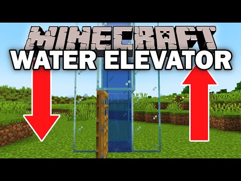 BEST Water Elevator In Minecraft! (1 Minute Tutorial)