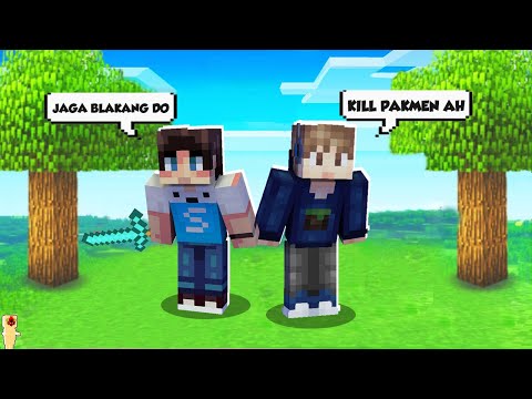 A HUGE DUO OF CHEATING, COOPERATION IN BATTLE ROYALE MINECRAFT!!
