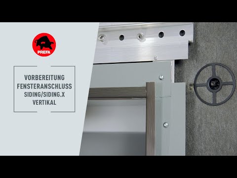 PREFA Schulungsvideo | 3.2.2.7.1.1 Vorbereitung Fensteranschluss Siding/Siding.X vertikal