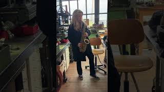 Candy Dulfer playing her new Heidinga alto saxophone neck