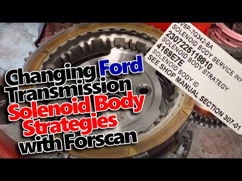 Changing Ford Solenoid Body Strategy and ID with Forscan