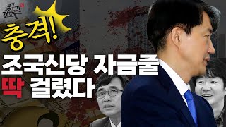 [단독] 충격! 조국신당 자금줄 의심된다! 딱걸렸다! 그 종교와 그 대기업 그리고 그 적폐언론사
