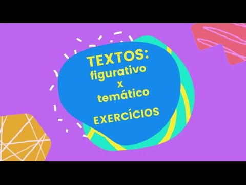 Textos figurativos e temáticos   exercícios