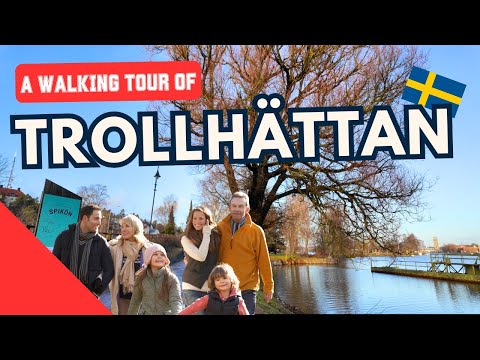 TROLLHÄTTAN Walking Tour 🇸🇪 | Innovation, Nature, and Swedish Film in One City 🚗🌿🎬