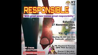 Download lagu RESPONSIBLE BY RAYMOND HANJAYA - KY YOUTH 27 NOV 2021 mp3
