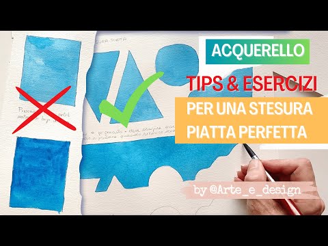Watercolor 🎨 Perfect flat application with these exercises