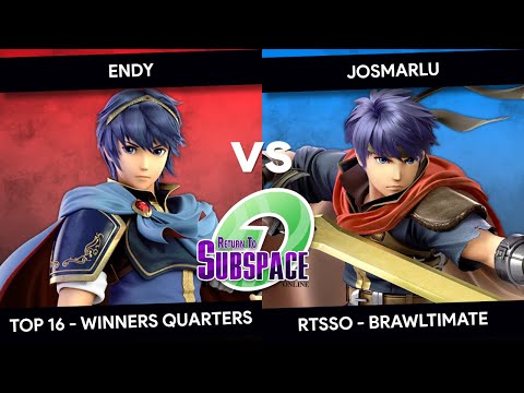 RTSSO - Endy (Marth) vs Josmarlu (Ike) - Brawltimate - Top 16 - Winners Quarters