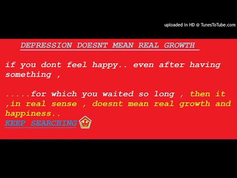Depression doesnt mean real GROWTH