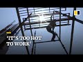 India S Record Breaking Heatwave Leaves Construction Workers Sweltering And Ill