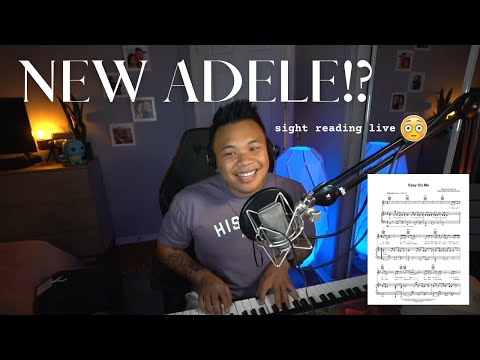 Sight reading Adele's new song with no preparation haha