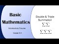 How To Do Double Summation Triple Summation Sigma Summation Sigma Summation Rules Sigma