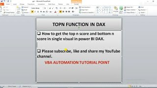 Download the video "How to get top n values and bottom n values in single visual in power bi | TOPN in DAX | UNION"