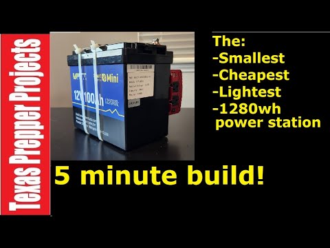Build the smallest, lightest power station in 5 minutes with no special tools. #solar #prepper