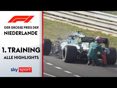 Vettel als Feuerwehrmann | 1. Freies Training - Highlights | Preis der Niederlande | Formel 1