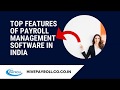 Top Features of Payroll Management Software in India - Hivepayroll